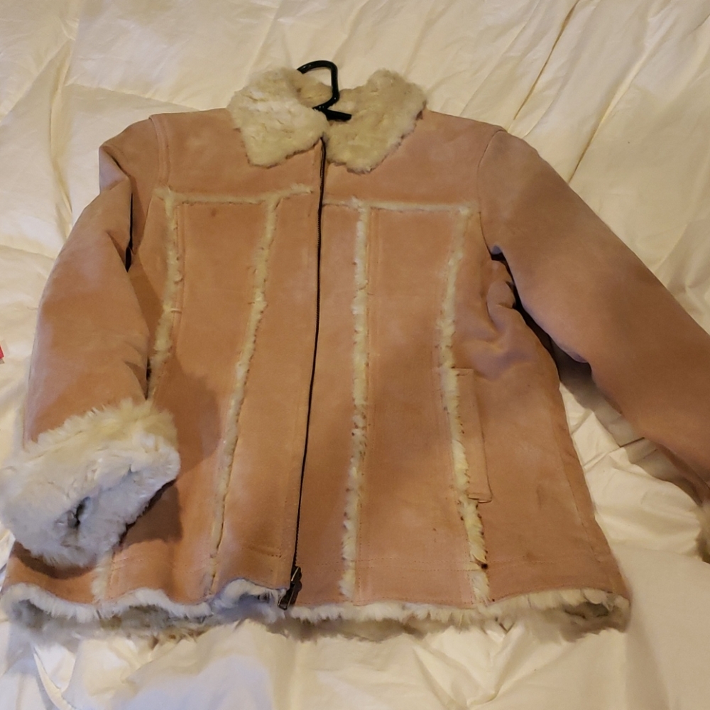 Wilson's leather kids coat sz L